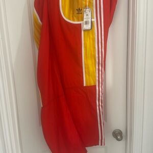 Adidas Bold Red and Yellow Jacket